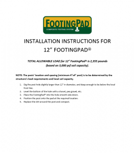FootingPad - Cardinal Building Products